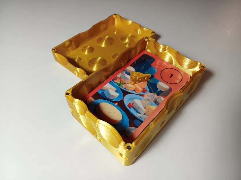 Hộp Đựng Thẻ Bài Hình Phô Mai Thụy Sĩ (Parametric Swiss Cheese Card Box) - Image 4