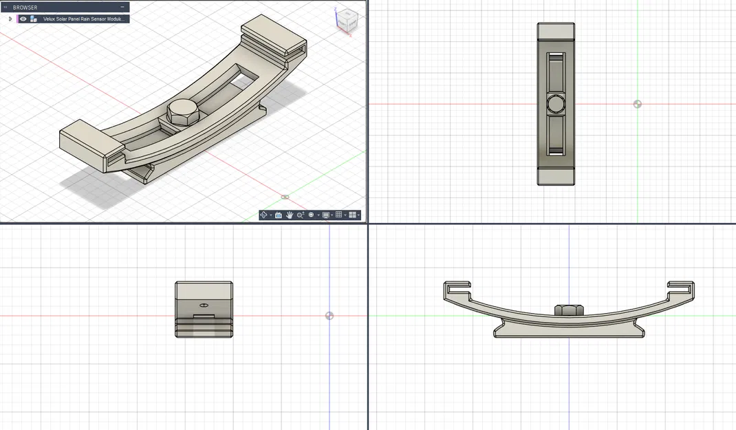 Giá đỡ tấm pin mặt trời và cảm biến mưa điều chỉnh được cho cửa sổ Velux - Image 7