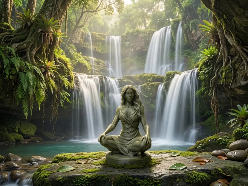 Tượng Người Phụ Nữ Thiền Định – Mô Hình Zen - Image 1