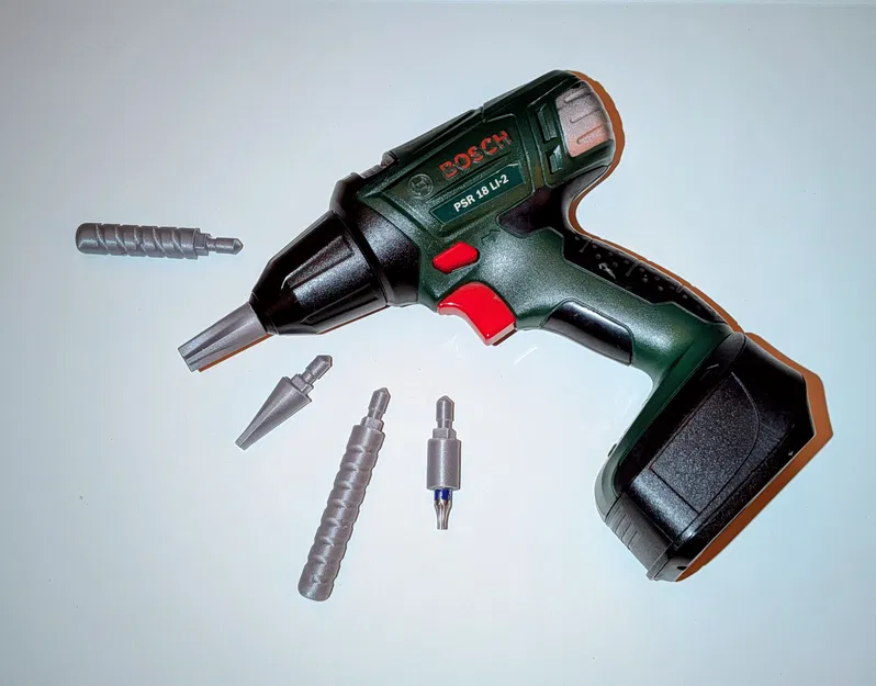 Bộ đầu vít in 3D cho máy khoan đồ chơi Theo Klein Bosch - Image 1