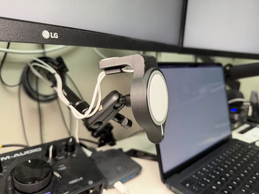 Giá đỡ sạc iPhone và Apple Watch cho tay đỡ Magic Arm - Image 1