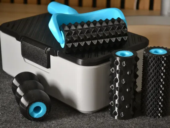 Bộ Dụng Cụ Massage Với Con Lăn TPU Có Thể Thay Thế | Kèm Hộp Đựng Tiện Lợi! - Image 2