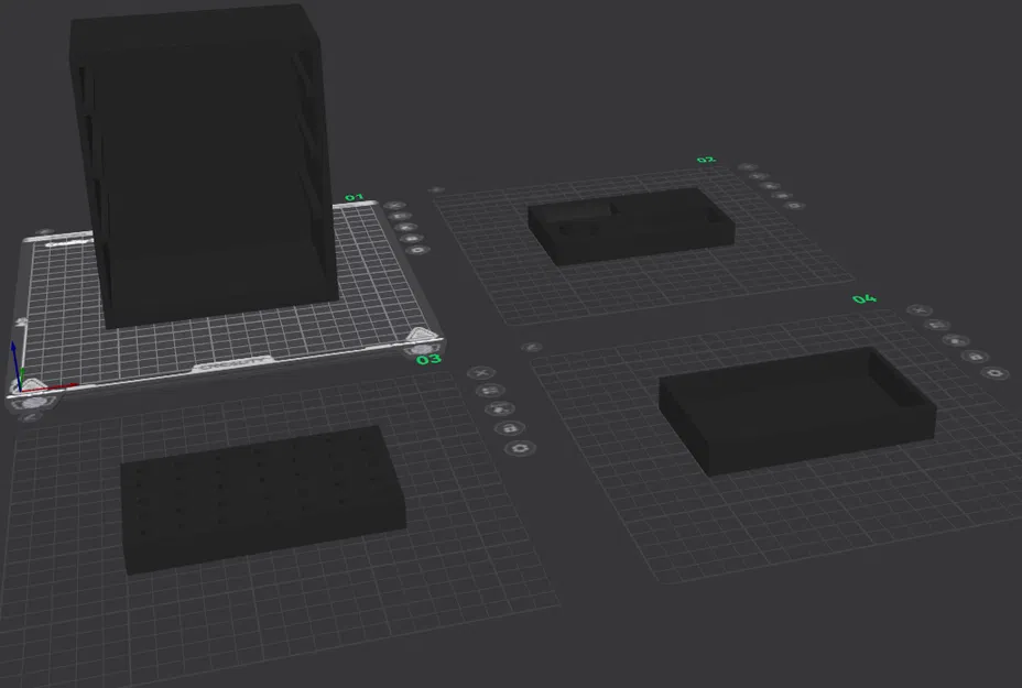 Bộ Tủ Kệ 3 Ngăn Sắp Xếp Dụng Cụ Và Phụ Kiện Máy Mài Cầm Tay - Image 1