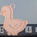Móc khóa hình chú vịt nhỏ dễ thương - Cute Goose Keychain - Thumbnail 1