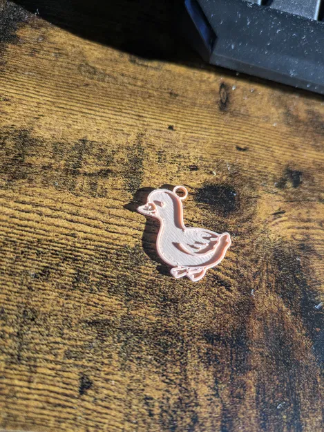 Móc khóa hình chú vịt nhỏ dễ thương - Cute Goose Keychain - Image 2