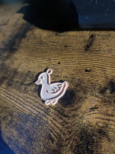 Móc khóa hình chú vịt nhỏ dễ thương - Cute Goose Keychain - Image 4