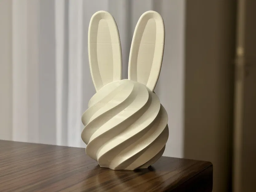 Mô hình in 3D Trứng Phục Sinh tai thỏ cách điệu hiện đại - Image 1