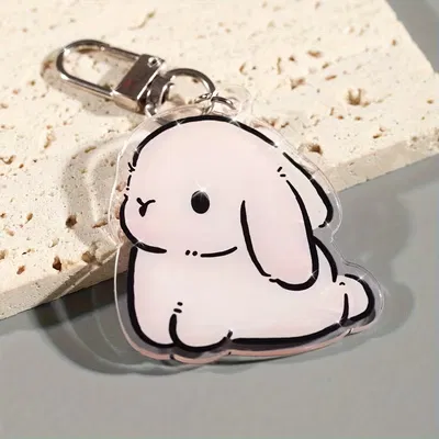 Móc khóa hình chú thỏ dễ thương (Cute Bunny Keychain) - File in 3D