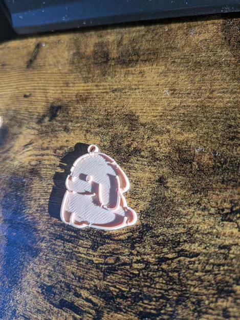 Móc khóa hình chú thỏ dễ thương (Cute Bunny Keychain) - File in 3D - Image 2