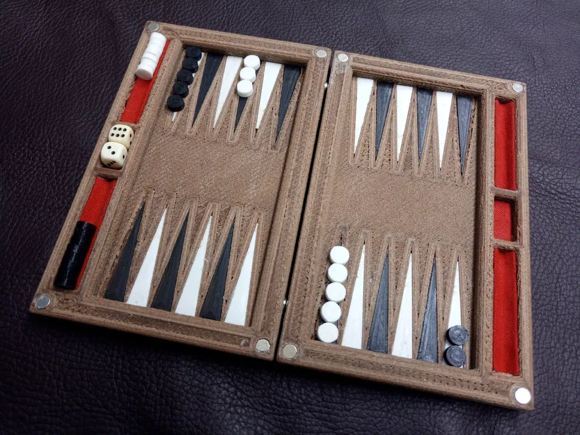 Bộ cờ Backgammon tự in - Image 1