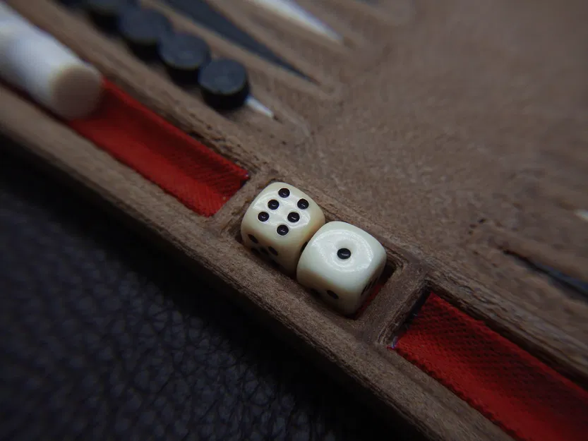 Bộ cờ Backgammon tự in - Image 2