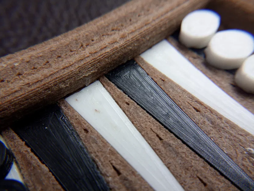 Bộ cờ Backgammon tự in - Image 3
