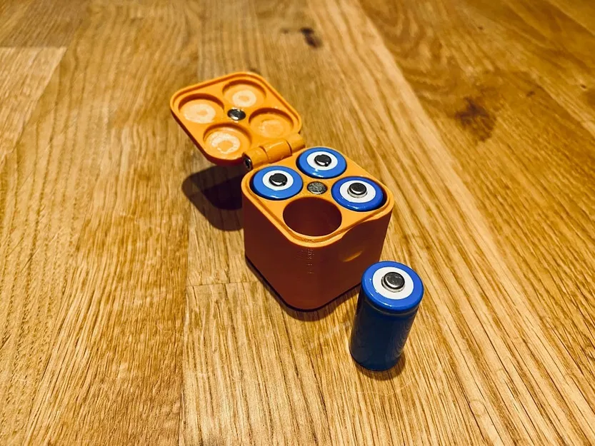 Hộp đựng pin - Dành cho 4 viên ICR 123 / LC 16340 - Image 4