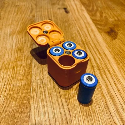 Hộp đựng pin - Dành cho 4 viên ICR 123 / LC 16340