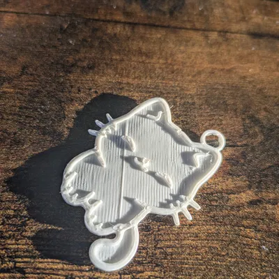 Móc khóa hình mèo con đáng yêu - File in 3D dễ thương