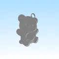 Móc khóa gấu nhỏ đáng yêu (Cute Bear Keychain Pendant) - Tự in 3D - Thumbnail 2
