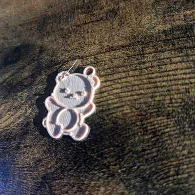 Móc khóa gấu nhỏ đáng yêu (Cute Bear Keychain Pendant) - Tự in 3D