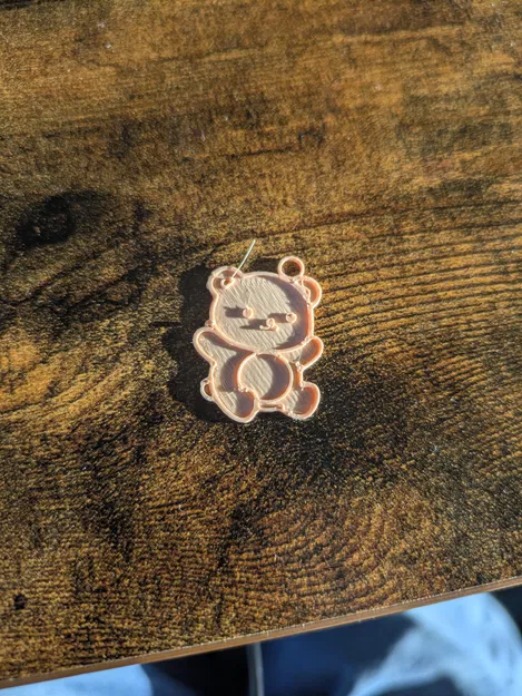 Móc khóa gấu nhỏ đáng yêu (Cute Bear Keychain Pendant) - Tự in 3D - Image 4