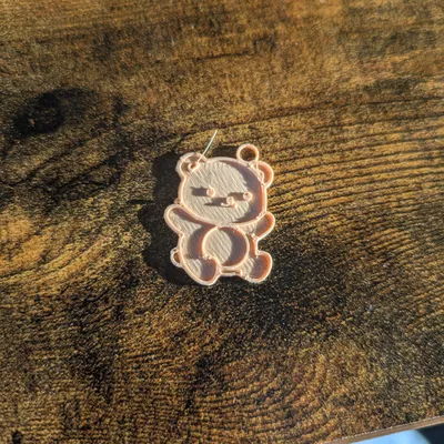 Móc khóa gấu nhỏ đáng yêu (Cute Bear Keychain Pendant) - Tự in 3D