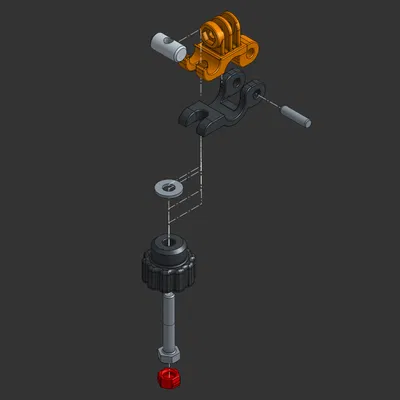 Kẹp ống tháo lắp nhanh nhỏ gọn cho hệ thống gá lắp mô-đun (MMS)