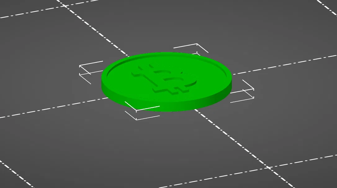 Chip nhựa Bitcoin in 3D dùng cho xe đẩy siêu thị tiện lợi - Image 1