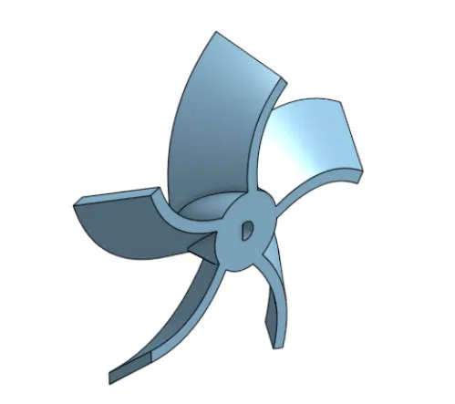 Cánh quạt 5 lá mini cho động cơ – Nhẹ, bền, dễ in 3D - Image 1