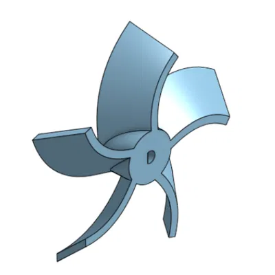 Cánh quạt 5 lá mini cho động cơ – Nhẹ, bền, dễ in 3D