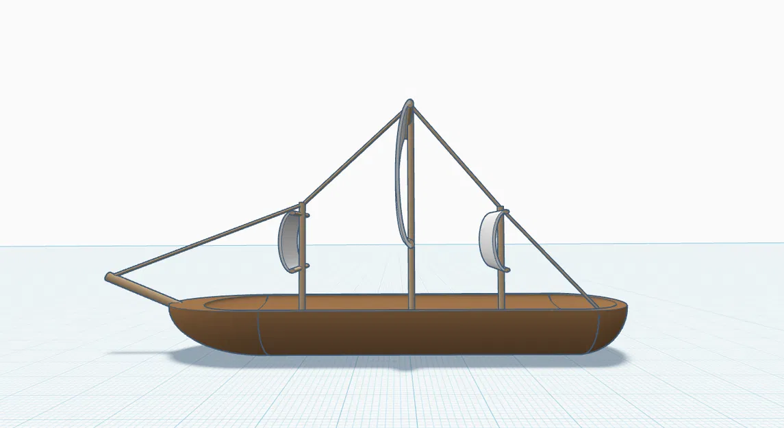 Mô hình tàu chiến và đại bác thời trung cổ (Medieval Boat and Cannon) - Image 1