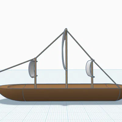 Mô hình tàu chiến và đại bác thời trung cổ (Medieval Boat and Cannon)