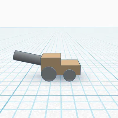 Mô hình tàu chiến và đại bác thời trung cổ (Medieval Boat and Cannon)