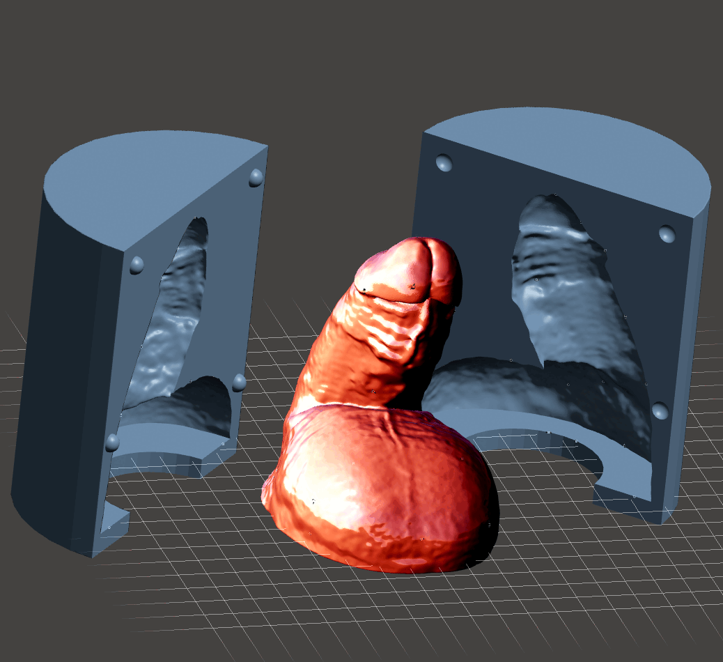 Mô hình 3D khuôn đúc dương vật thực tế (File STL) - Image 1