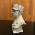 Tượng bán thân Tướng Charles de Gaulle - Phiên bản mặc quân phục và đội mũ Képi - Thumbnail 3