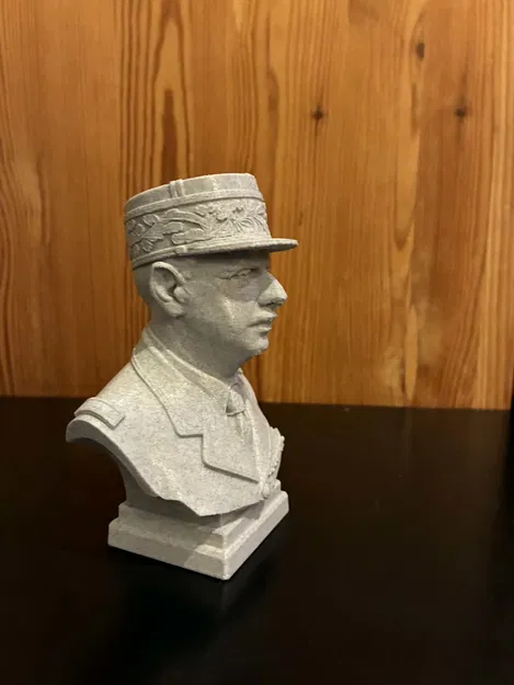 Tượng bán thân Tướng Charles de Gaulle - Phiên bản mặc quân phục và đội mũ Képi - Image 5