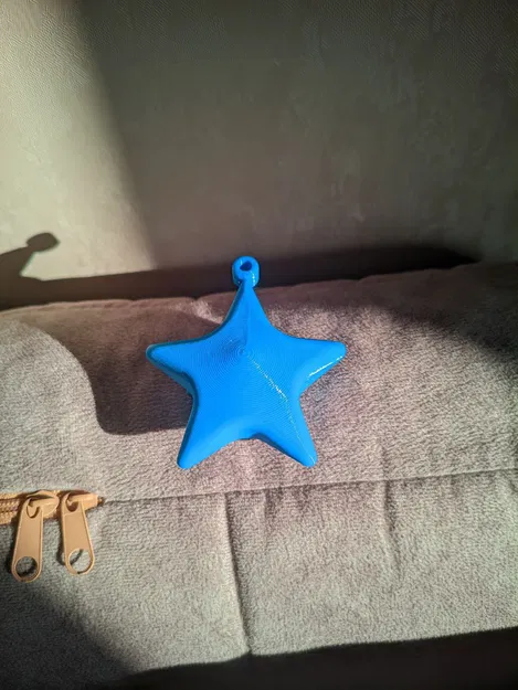 Móc khóa hình ngôi sao in 3D dễ thương cho mọi người - Image 1