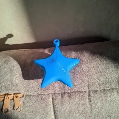 Móc khóa hình ngôi sao in 3D dễ thương cho mọi người