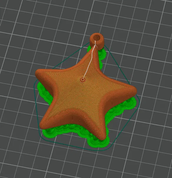 Móc khóa hình ngôi sao in 3D dễ thương cho mọi người - Image 3