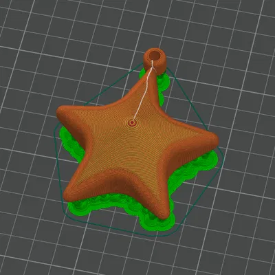 Móc khóa hình ngôi sao in 3D dễ thương cho mọi người