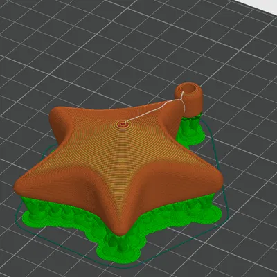 Móc khóa hình ngôi sao in 3D dễ thương cho mọi người