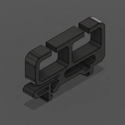 Kẹp quản lý cáp Din Dual Cable Channel in 3D gọn gàng cho tủ điện