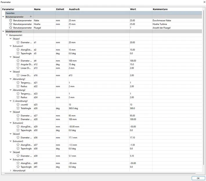 Mô hình tuabin (Parametric Turbine) tùy chỉnh linh hoạt trên Fusion360 - Image 2