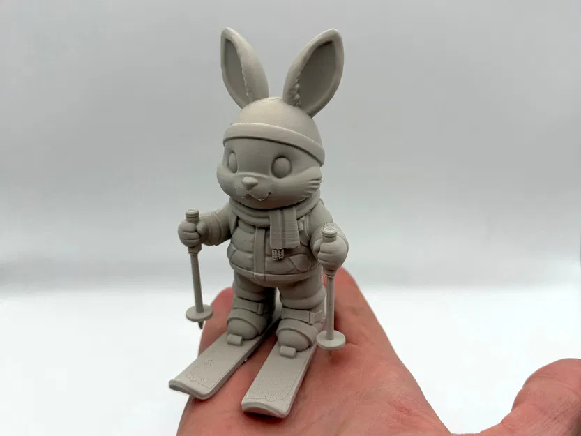 Mô hình chú thỏ Phục sinh trượt tuyết - Image 1