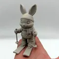 Mô hình chú thỏ Phục sinh trượt tuyết - Thumbnail 1