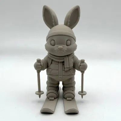 Mô hình chú thỏ Phục sinh trượt tuyết