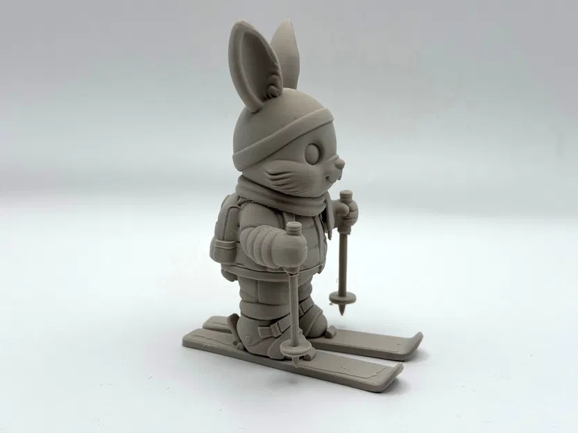 Mô hình chú thỏ Phục sinh trượt tuyết - Image 3