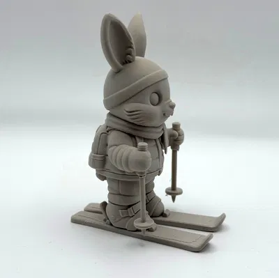 Mô hình chú thỏ Phục sinh trượt tuyết