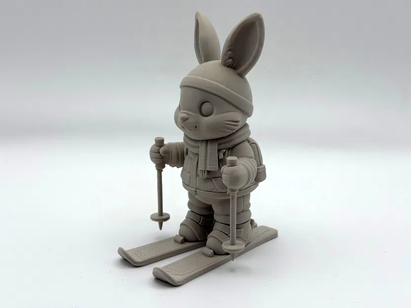 Mô hình chú thỏ Phục sinh trượt tuyết - Image 4