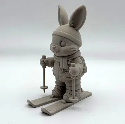 Mô hình chú thỏ Phục sinh trượt tuyết