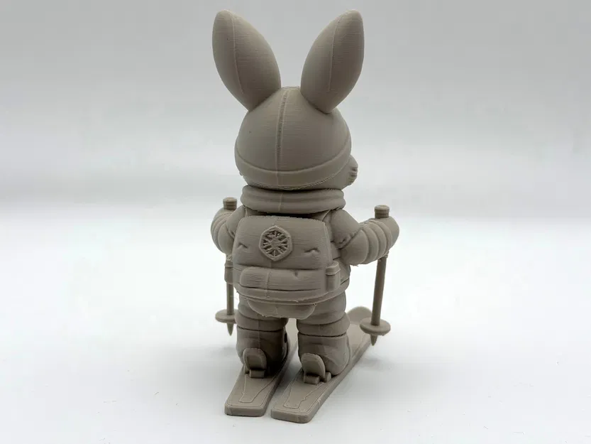 Mô hình chú thỏ Phục sinh trượt tuyết - Image 5