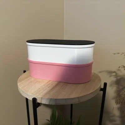 Bộ Hộp Đựng Hình Oval Chồng Tầng Hiện Đại - Hệ Thống Lưu Trữ Mô-đun