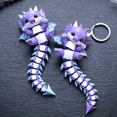 Mô hình Rồng Flexi Baby siêu cưng / Móc khóa